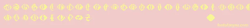 Johannesgdiamonds Font – Yellow Fonts on Pink Background