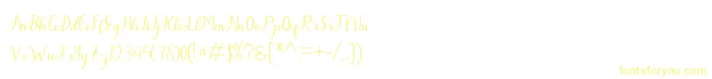 Dahlia-Schriftart – Gelbe Schriften