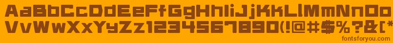 daidrr   Font – Brown Fonts on Orange Background