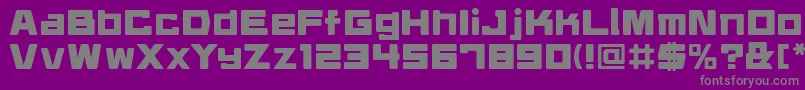 daidrr   Font – Gray Fonts on Purple Background