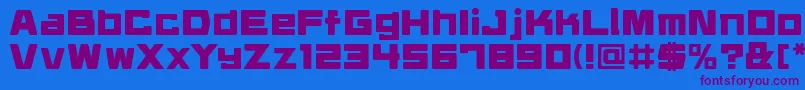 Шрифт daidrr   – фиолетовые шрифты на синем фоне
