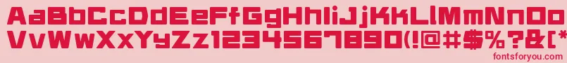 daidrr   Font – Red Fonts on Pink Background