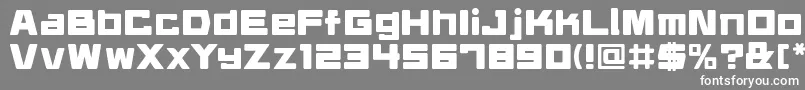 daidrr   Font – White Fonts on Gray Background