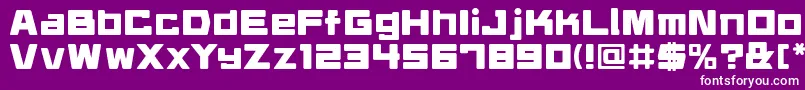 daidrr   Font – White Fonts on Purple Background
