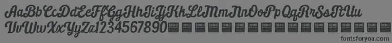 Daily Grind   Demo Font – Black Fonts on Gray Background