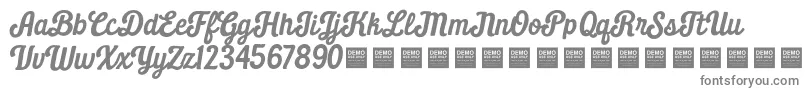 Шрифт Daily Grind   Demo – серые шрифты на белом фоне