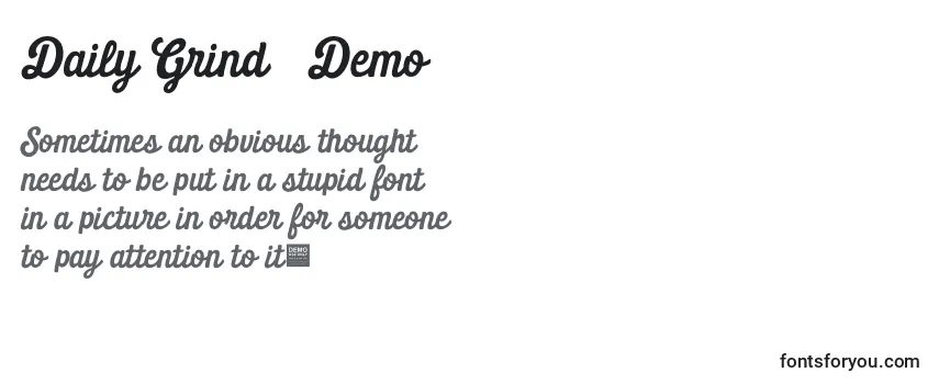 Daily Grind   Demo Font