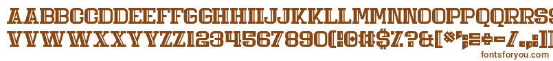 Шрифт Daily Mix 4 – коричневые шрифты на белом фоне