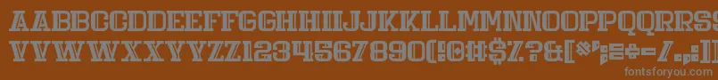 Шрифт Daily Mix 4 – серые шрифты на коричневом фоне