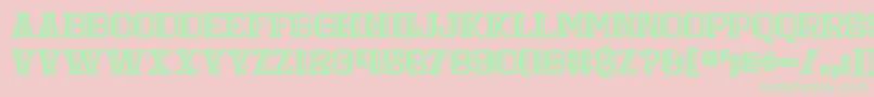 Daily Mix 4 Font – Green Fonts on Pink Background