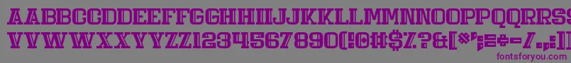 フォントDaily Mix 4 – 紫色のフォント、灰色の背景