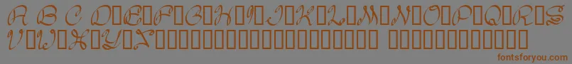 Daisy Font – Brown Fonts on Gray Background