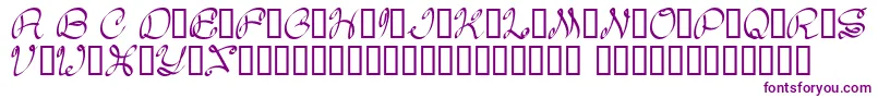 Daisy Font – Purple Fonts on White Background