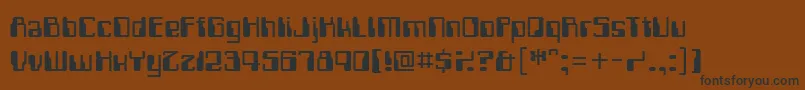 Computerfont Font – Black Fonts on Brown Background