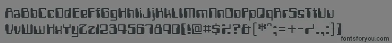 Computerfont Font – Black Fonts on Gray Background