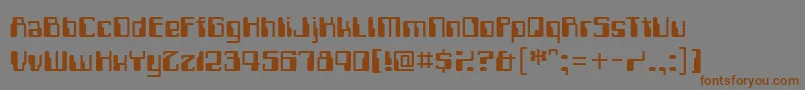 Computerfont Font – Brown Fonts on Gray Background
