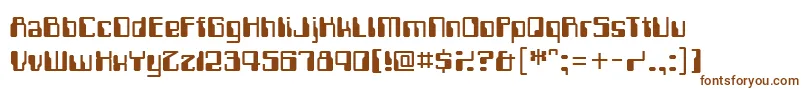 Computerfont Font – Brown Fonts on White Background