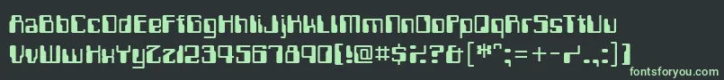 Computerfont Font – Green Fonts on Black Background