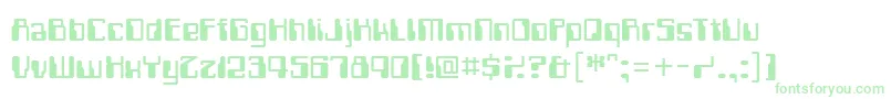 Computerfont Font – Green Fonts on White Background