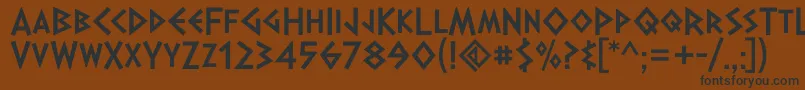 DalekPinpointBold Font – Black Fonts on Brown Background