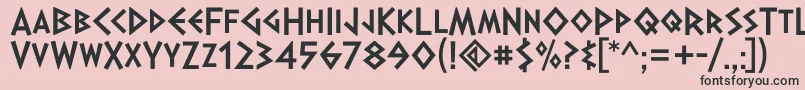 DalekPinpointBold Font – Black Fonts on Pink Background