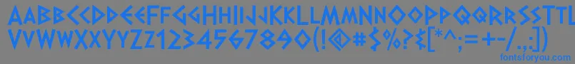 DalekPinpointBold Font – Blue Fonts on Gray Background