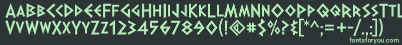 DalekPinpointBold Font – Green Fonts on Black Background