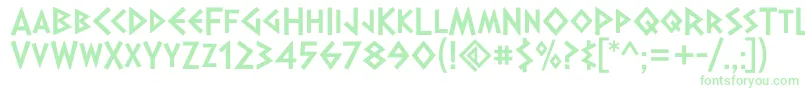 DalekPinpointBold Font – Green Fonts on White Background