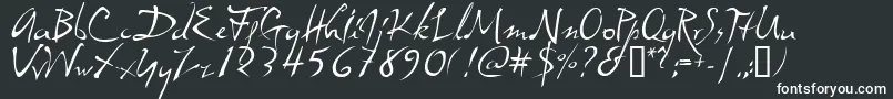 dali     Font – White Fonts on Black Background