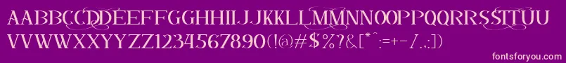 DALMANTI Font – Pink Fonts on Purple Background