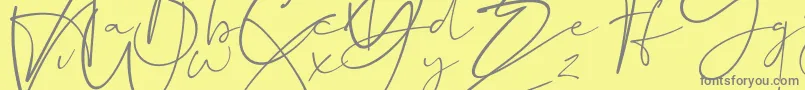 Weitere Informationen zur Dalmatins-Schriftart Dalmatins-Schriftart – Graue Schriften auf gelbem Hintergrund