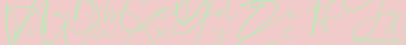 Dalmatins Font – Green Fonts on Pink Background