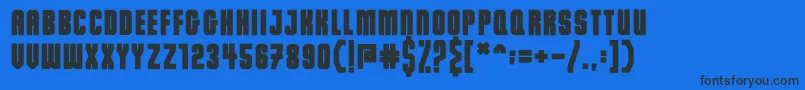 Dalmation Demo Font – Black Fonts on Blue Background