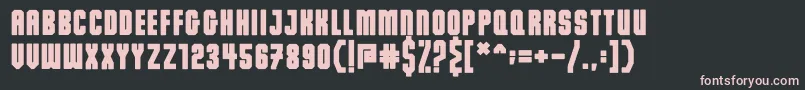 Dalmation Demo Font – Pink Fonts on Black Background