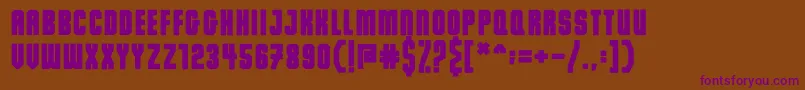 Dalmation Demo Font – Purple Fonts on Brown Background