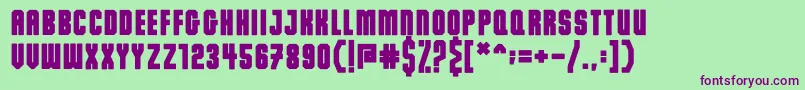 Dalmation Demo Font – Purple Fonts on Green Background