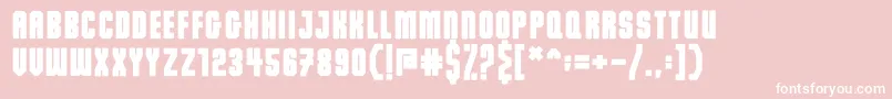 Шрифт Dalmation Demo – белые шрифты на розовом фоне
