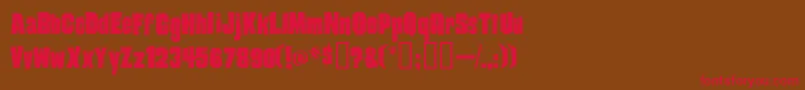 damag    Font – Red Fonts on Brown Background