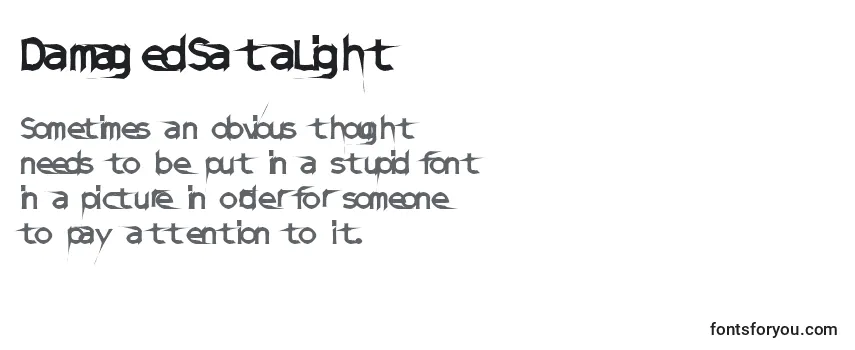 DamagedSataLight (124444) Font