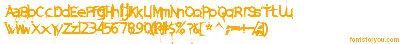 DamagedSataLightExtended Font – Orange Fonts