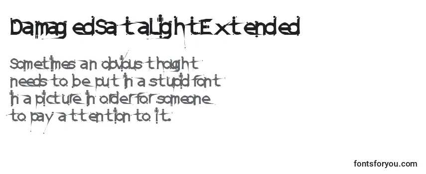 DamagedSataLightExtended (124445) Font