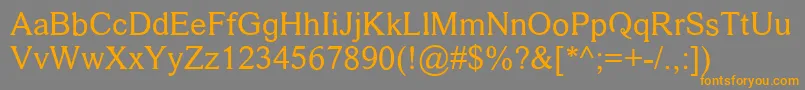 damase v 2 Font – Orange Fonts on Gray Background