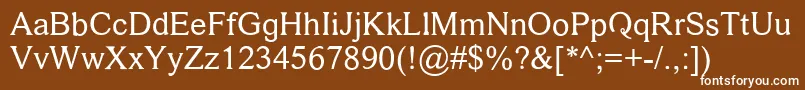 damase v 2 Font – White Fonts on Brown Background