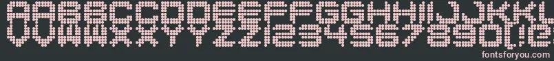Dance Floor Font – Pink Fonts on Black Background