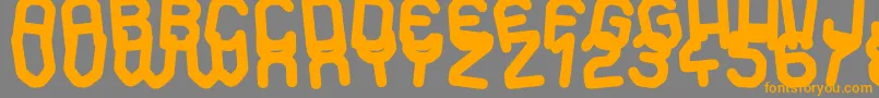 Dancing Days Font – Orange Fonts on Gray Background