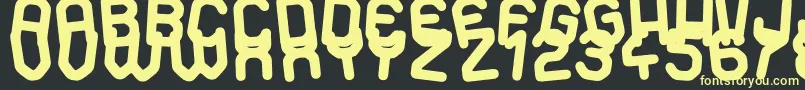 Dancing Days Font – Yellow Fonts on Black Background