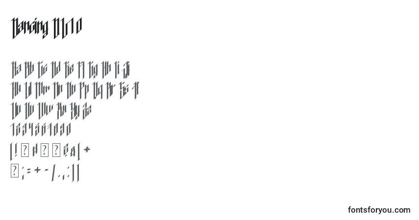 Шрифт Dancing DL1 0 – алфавит, цифры, специальные символы