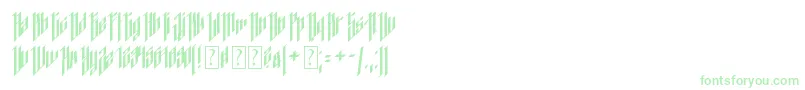 Dancing DL1 0 Font – Green Fonts on White Background