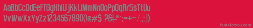 Dancing Juice  Salabat Font – Gray Fonts on Red Background