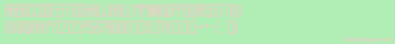 DanderydGothic Regular Font – Pink Fonts on Green Background